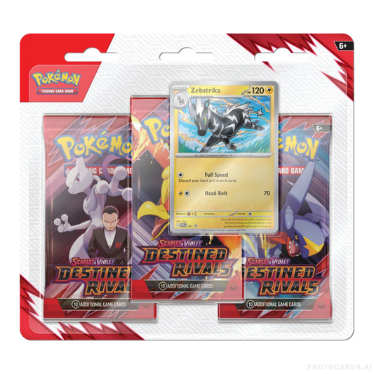 Destined Rivals 3-Pack Blister - Random Artwork- Pokemon SV10