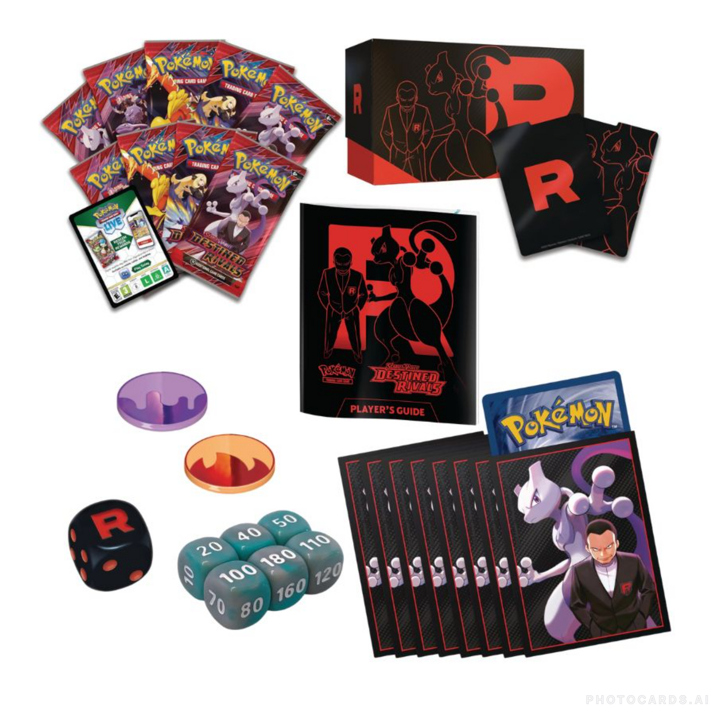 Pokémon TCG: Scarlet & Violet—Destined Rivals Elite Trainer Box (1 Full-Art Promo Card, 9 Boosters & Premium Accessories)